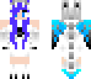 electric ice blue hair