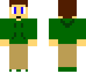 cool green jacket kid simple