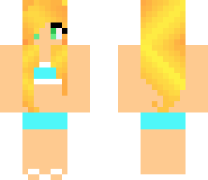 bright blue swim suit
