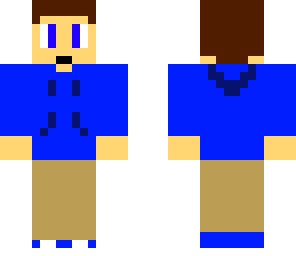 cool blue jacket kid simple