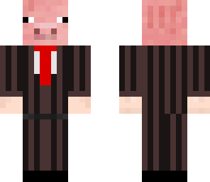 pig wearing a suit