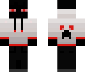 enderman in red creeper hood