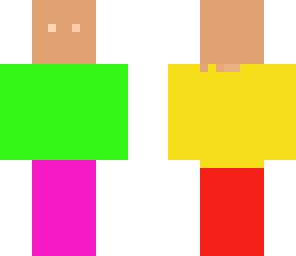 man with a bunch of colors