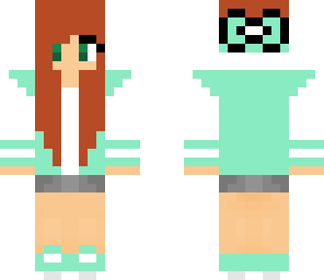 teen girl green