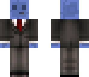 light blue slime in a suit edit