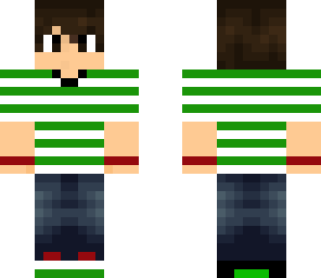 green and white tee