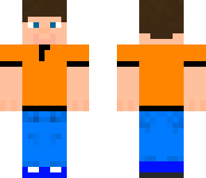 orange and black shirt