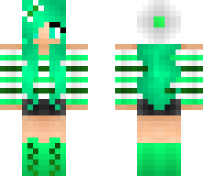 cute green girl