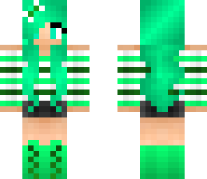 cut green girl