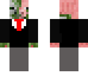 cerdo zombie elegante