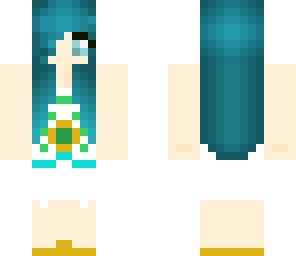 cute teal haired girl