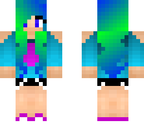 blue and green