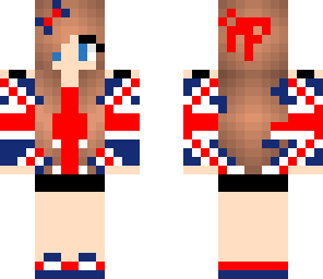 british girl with double bow