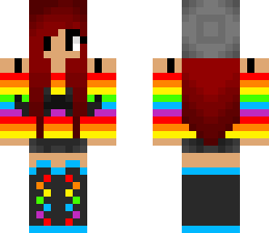rainbow mustache girl