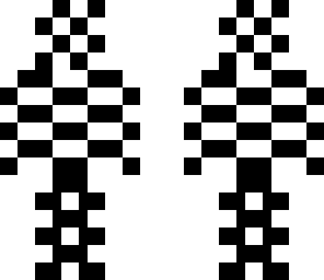 checkered man