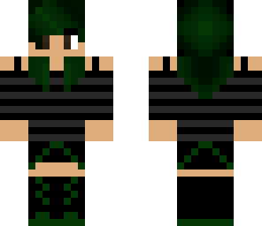 green haired brown eyed