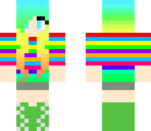 rainbow sweater girl