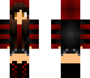 red emo girl