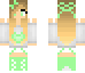 cute green girl