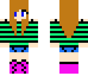 cute minty brunette