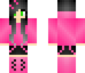 cute black and pink girl