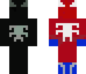 spider man red and black