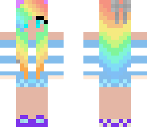 rainbow teen girl