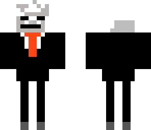 skeleton in a suit