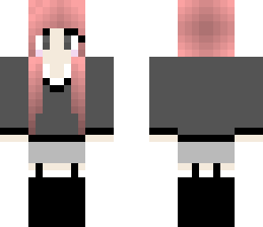 cute pink haired girl