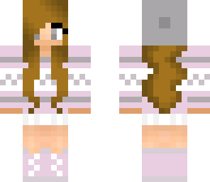pink winter girl