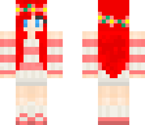 red head flower girl