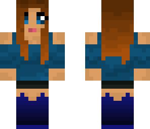 blue girl