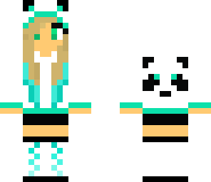 blonde panda girl