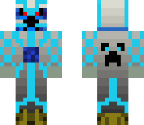 blue creeper in blue armor