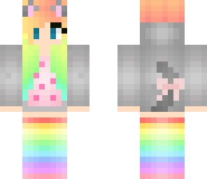 edited nyan cat girl