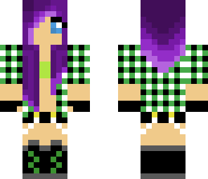 girl purple hair