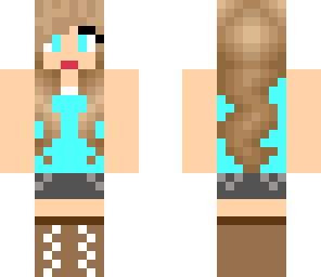 blue shirt girl
