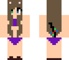 me in a bikini as a cat