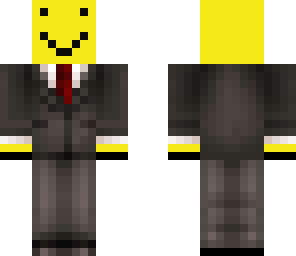 smiley face in a suit