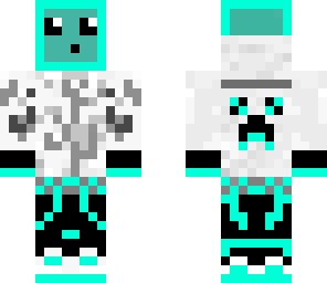 cute blue slime with headphones and hoodie