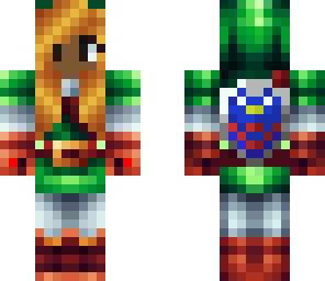girl link with sheild