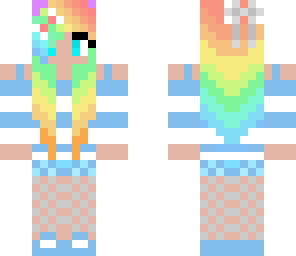 cute rainbow girl