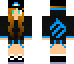 blue skater girl