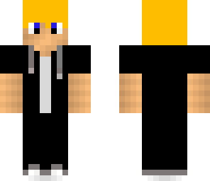 default black hoodie with ginger hair
