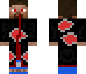 akatsuki_steve_with_sharingan