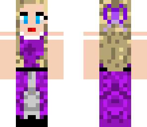 cute purple girl