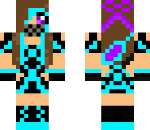blue and purple ninja skin