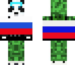 russian flag panda