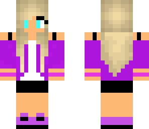purple cute girl