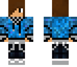 blue hoodie
